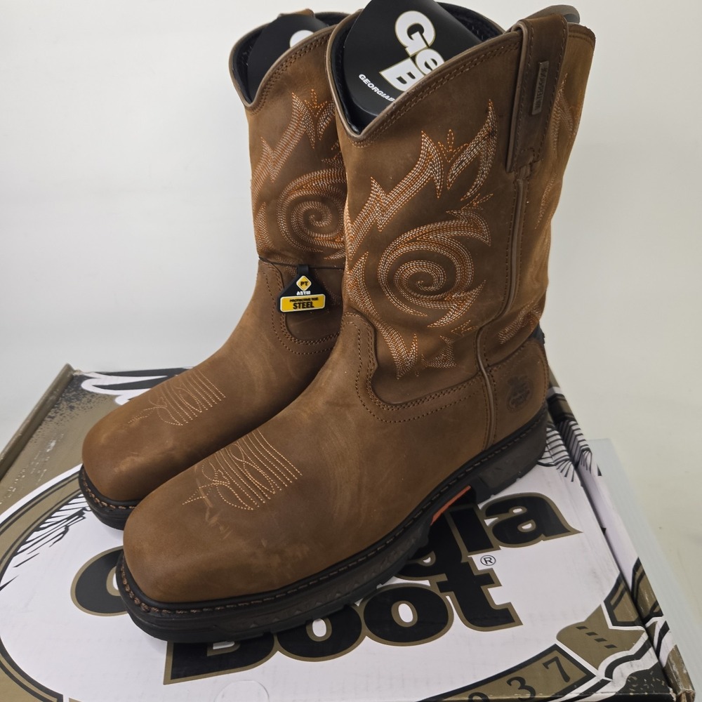 Georgia Boot Carbo-Tec LT Steel Toe Waterproof Pull On Work Boot GB00264 9 M